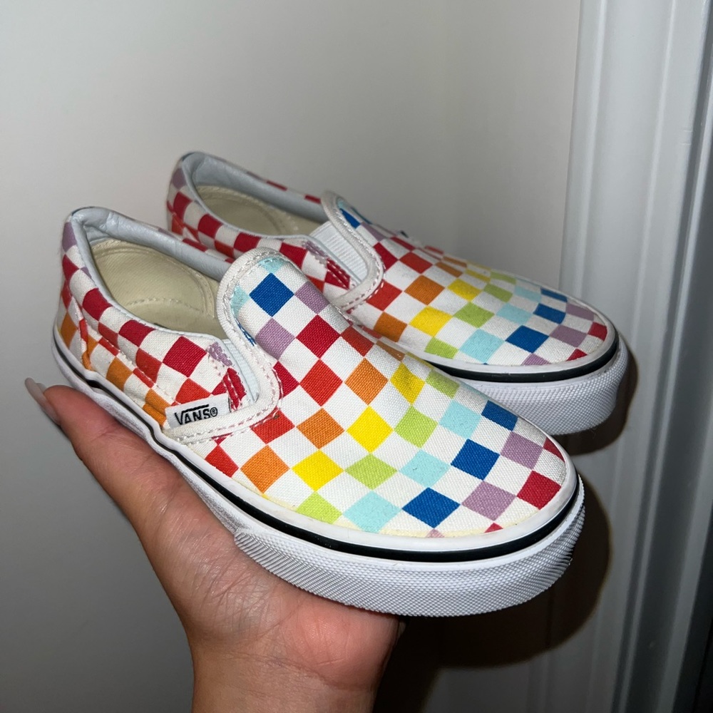 Checkered Vans 12c